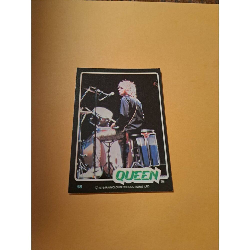 Vintage 1979 Raincloud Productions Queen Trading Card #18 Rock Band Memorabilia